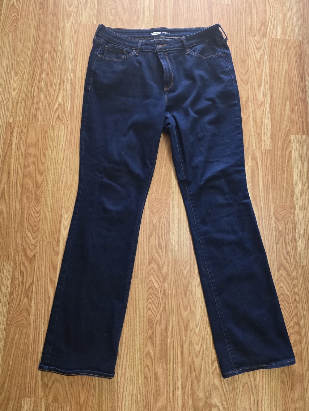 Women's Dark Blue Stretch Bootcut Jeans